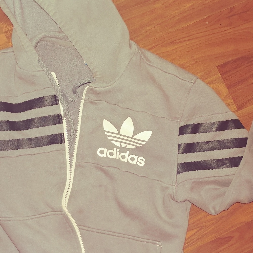 Adidas ULTRASTAR gray jacket!!